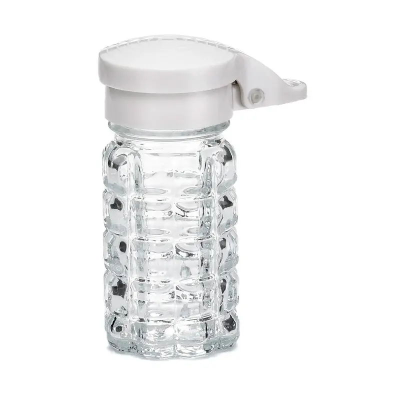 Tablecraft Nostalgia Collection Salt & Pepper Shakers 1.5 Oz. White - Glass (Clear Soda Lime Glass) - Set of 24
