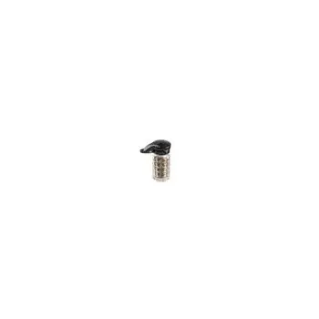Tablecraft Nostalgia Collection Salt & Pepper Shakers 1.5 Oz. Black - Glass (Clear Soda Lime Glass) - Set of 24