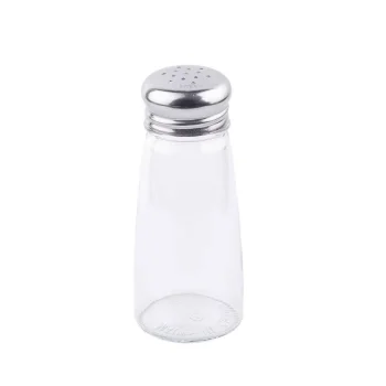 Tablecraft Round Salt & Pepper Shakers 3 Oz. 1.875"x1.875"x4.5" - Glass (Clear Soda Lime Glass) - Set of 24