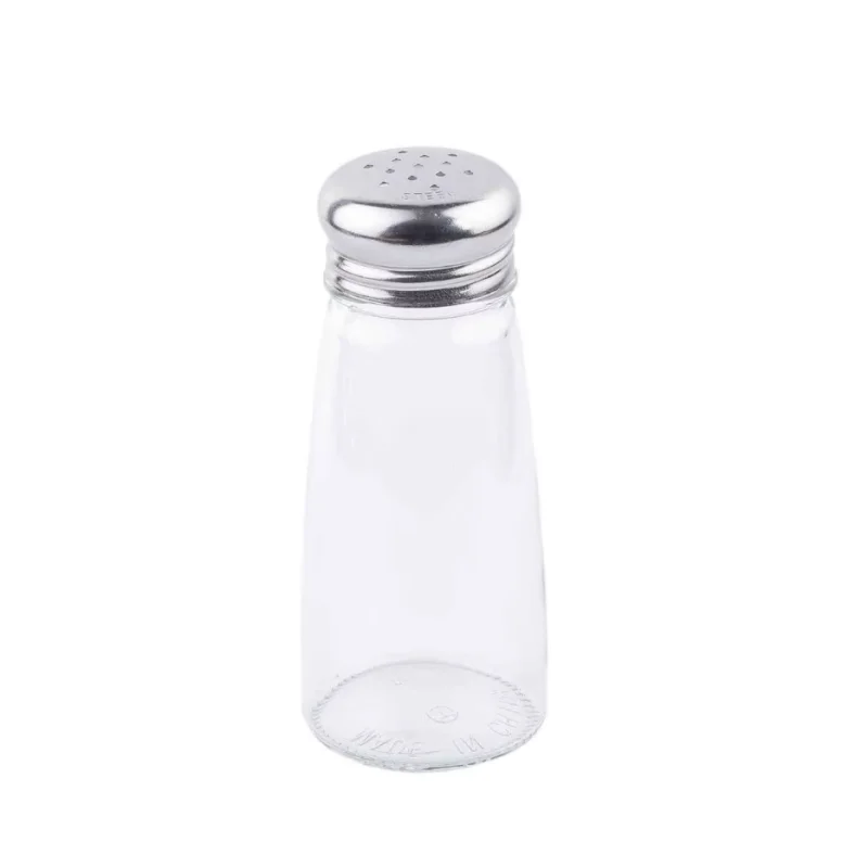 Tablecraft Round Salt & Pepper Shakers 3 Oz. 1.875"x1.875"x4.5" - Glass (Clear Soda Lime Glass) - Set of 24