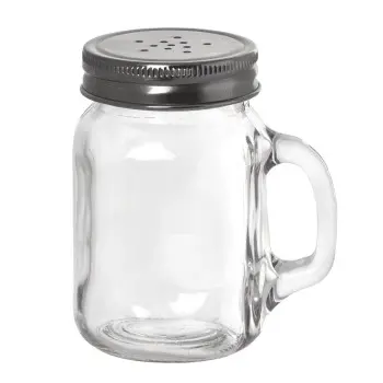 Tablecraft Mason Salt & Pepper Shakers 4.75 Oz. 2.875"x2.125"x3.25" - Glass (Clear Glass) - Set of 6