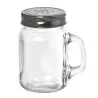Tablecraft Mason Salt & Pepper Shakers 4.75 Oz. 2.875"x2.125"x3.25" - Glass (Clear Glass) - Set of 6