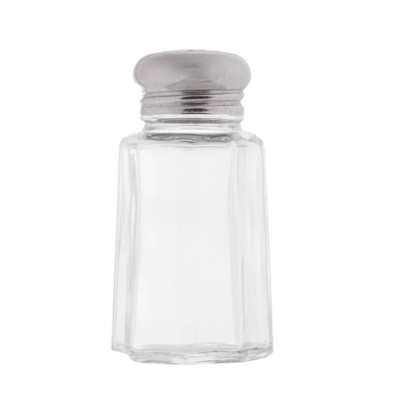 Tablecraft Paneled Salt & Pepper Shakers 1 Oz. 1.5625"x1.5625"x3" - Glass (Clear Soda Lime Glass) - Set of 24
