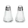 Tablecraft Paneled Salt & Pepper Shakers 1 Oz. 1.75"x1.75"x3.125" - Glass (Clear Soda Lime Glass) - Set of 24