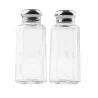 Tablecraft Paneled Salt & Pepper Shakers 1 Oz. 1.5"x1.5"x2.75" - Glass (Clear Soda Lime Glass) - Set of 4