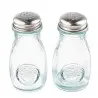Tablecraft Salt & Pepper Shakers 4 Oz. 2.2"x2.125"x4.125" - Glass (Recycled) - Set of 24
