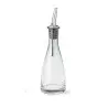 Tablecraft Oil & Vinegar Bottles 6 Oz. 2.438"x2.438"x8.375" - Glass (Clear Soda Lime Glass) Fits 611N - Set of 12