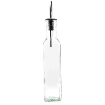 Tablecraft Oil & Vinegar Bottles 8.5 Oz. 1.875"x1.875"x10.375" - Glass - Set of 12