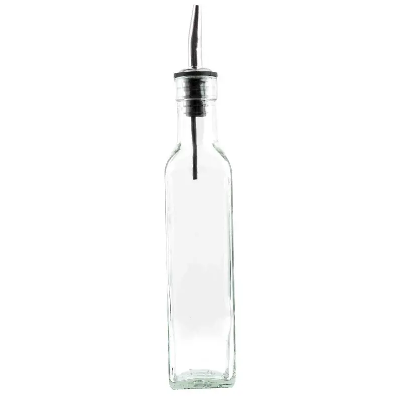 Tablecraft Oil & Vinegar Bottles 8.5 Oz. 1.875"x1.875"x10.375" - Glass - Set of 12