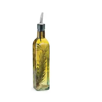 Tablecraft Oil & Vinegar Bottles 16 Oz. 2.25"x2.25"x12.125" - Glass - Set of 12