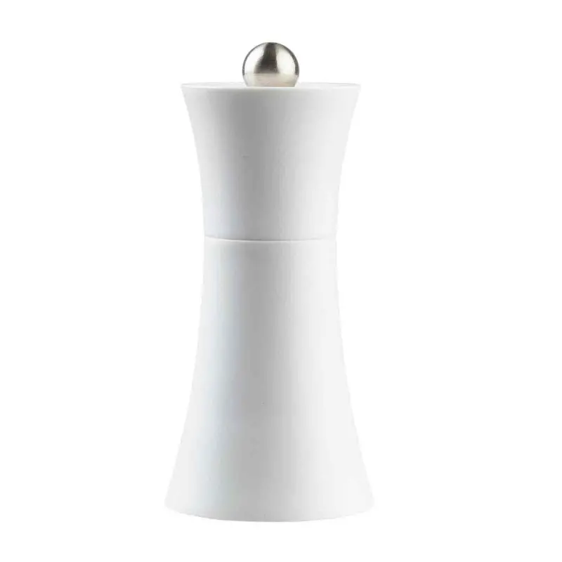 Tablecraft Salt & Pepper Mills 1.5 Oz White/Black 2.31"x2.31"x5.125" - Acrylonitrile Butadiene Styrene (ABS) Set of 2
