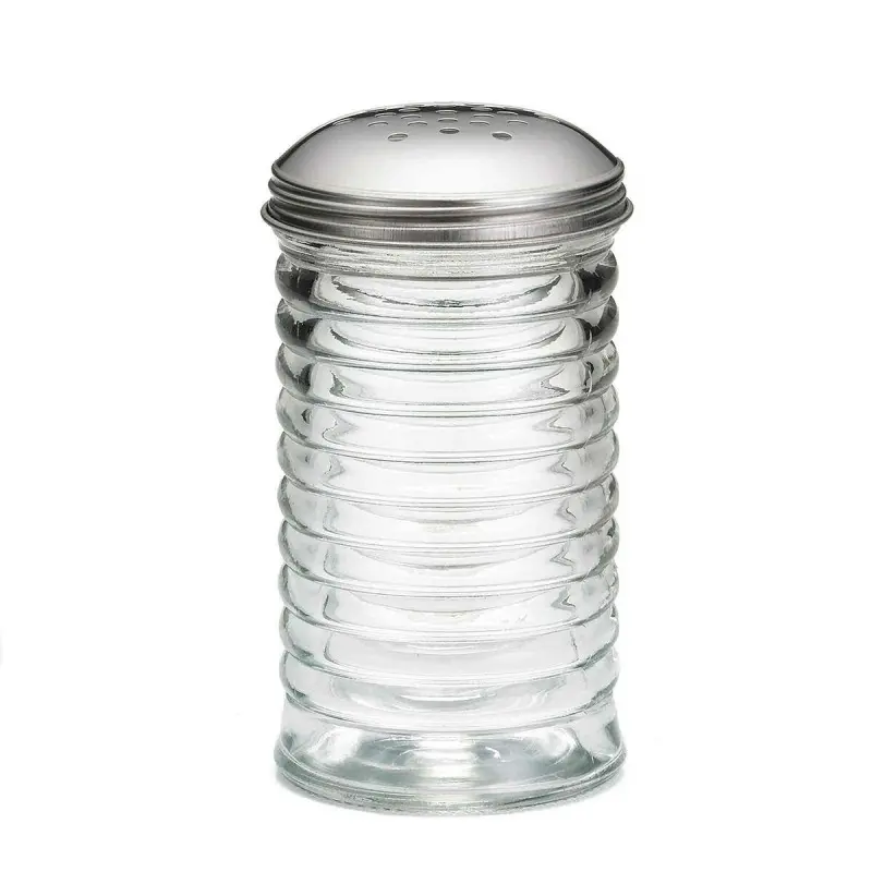 Tablecraft Beehive Collection Shaker - Perforated 12 Oz. 3"x3"x5.625" - Glass - Set of 12