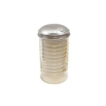 Tablecraft Beehive Collection Shaker 12 Oz 3.06"x3.06"x5.625" - Glass (Clear Soda Lime Glass) Side Flap Top - Set of 12