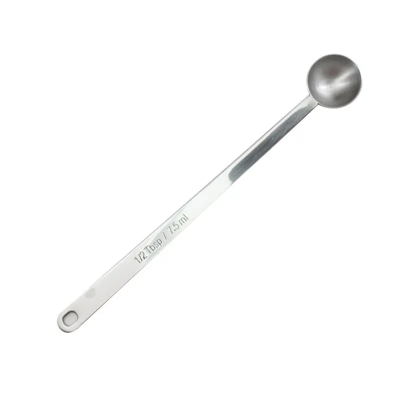 Tablecraft Long Handled Coffee Scoop .5 TBSP - Tablespoon 8.625"x1.0625"x.875" - Stainless Steel (18/8)