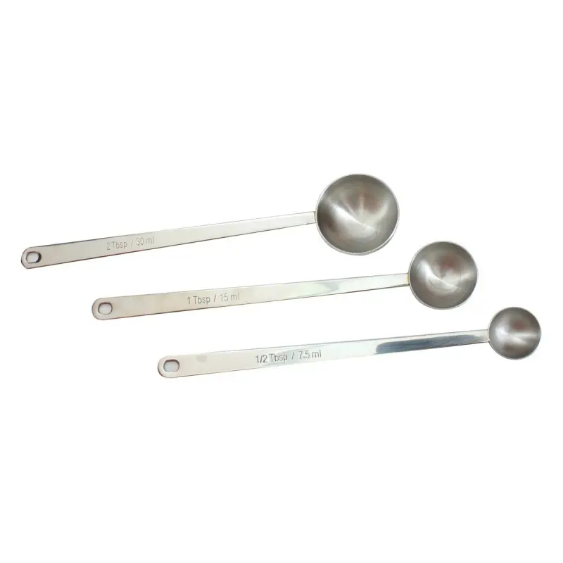 Tablecraft Long Handled Coffee Scoop .5 TBSP - Tablespoon 8.625"x1.0625"x.875" - Stainless Steel (18/8)