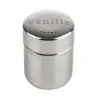 Tablecraft Round Shaker "Vanilla" 6 Oz. Mirror Finish 2.25"x2.25"x3.125" - Stainless Steel (18/8)