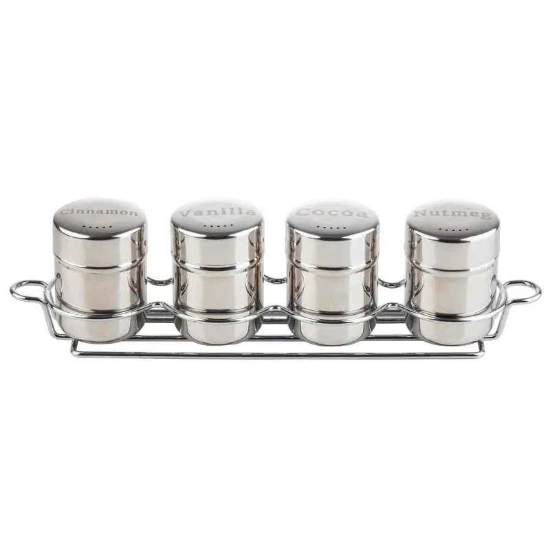Tablecraft Round Shaker "Vanilla" 6 Oz. Mirror Finish 2.25"x2.25"x3.125" - Stainless Steel (18/8)