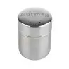 Tablecraft Round Shaker "Nutmeg" 6 Oz. Mirror Finish 2.25"x2.25"x3.125" - Stainless Steel (18/8)