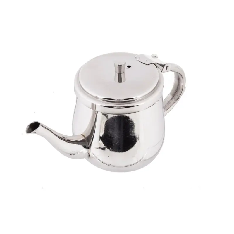 Tablecraft Gooseneck Teapot 1 6.25"x3"x3.875" - Stainless Steel (200 Series)