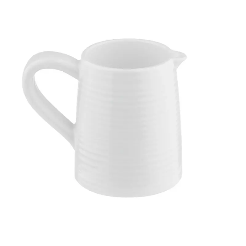 Tablecraft Pulito Collection Creamer 5 Oz. White 4.375"x3"x3.625" - Melamine - Set of 12