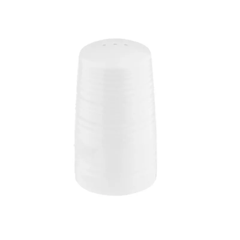 Tablecraft Pulito Collection Salt & Pepper Shakers 1.25 Oz. White 2"x2"x3.375" - Melamine - Set of 6