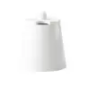 Tablecraft Sierra Collection Sugar Jar with Lid 6 Oz. White 3.625"x3.625"x4.25" - Melamine - Set of 12