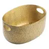 Tablecraft Crackle Collection Beverage Tub 2.5 Gallon Gold 15.25"x10.5"x7.5" - Powder Coated Aluminum