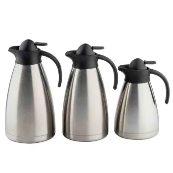 Tablecraft Coffee Server 1 Qts Black 7.125"x5.25"x9" - Stainless Steel (200 Series)