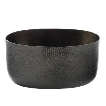 Tablecraft Crackle Collection Beverage Tub 2.5 Gallon Black 15.25"x10.75"x7.5" - Powder Coated Aluminum