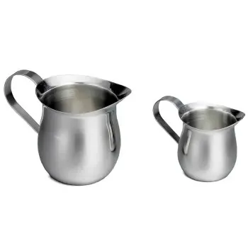 Tablecraft Bell Creamer 3 Oz. 3.25"x1.875"x2.375" - Stainless Steel (200 Series)