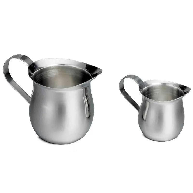 Tablecraft Bell Creamer 3 Oz. 3.25"x1.875"x2.375" - Stainless Steel (200 Series)