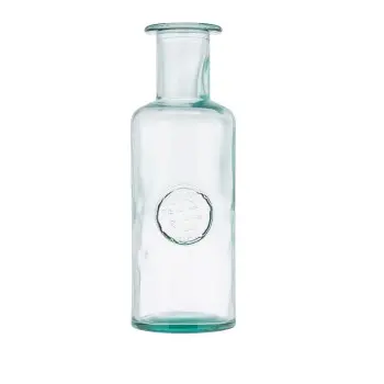 Tablecraft Apothecary Bottle 4 3.75"x3.75"x10.75" - Glass (Recycled Green Tint Glass)