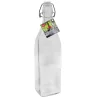 Tablecraft Prima Collection Resealable Bottle 34 Oz. Clear 3.25"x3.25"x12.5" - Glass (Clear Glass) - Set of 12