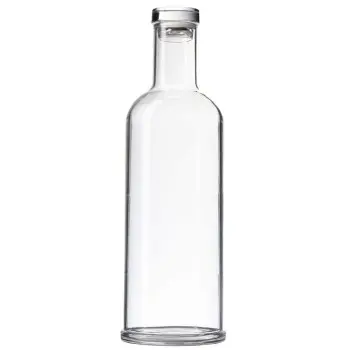 Tablecraft Carafe with Lid 34 Oz. Clear 3.5"x3.5"x11.25" - Styrene Acrylonitrile (SAN)