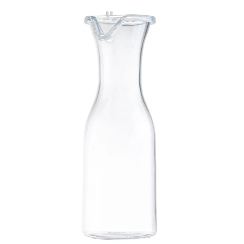 Tablecraft Carafe with Lid 36 Oz. Clear 3.75"x3.75"x10.75" - Polycarbonate (PC)