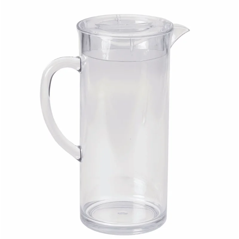 Tablecraft Pitcher With Lid .5 Gallon Clear 7"x4.5"x9.875" - Styrene Acrylonitrile (SAN)