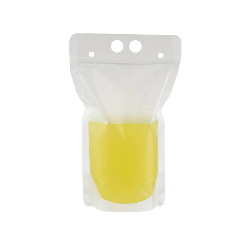 Tablecraft To-Go Beverage Pouch 16 Oz. Clear 5.125"x.035"x9" - Polyethylene - Pack of 100