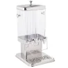 Tablecraft Rectangular Double Beverage Dispenser 3 Gallon 12"x13.87"x23" - Polycarbonate (PC) - (2) 1.5 Gallon Reservoir