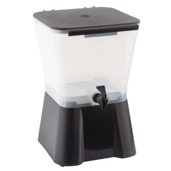 Tablecraft Standard Beverage Dispenser 3 Gallon Black 12.5"x10.875"x16.75" - (PPC) - NSF