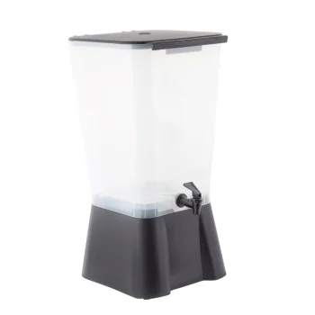 Tablecraft Standard Beverage Dispenser 5 Gallon Black 10.875"x11.5"x22" - (PPC) Includes Tomlinsoni faucet - NSF
