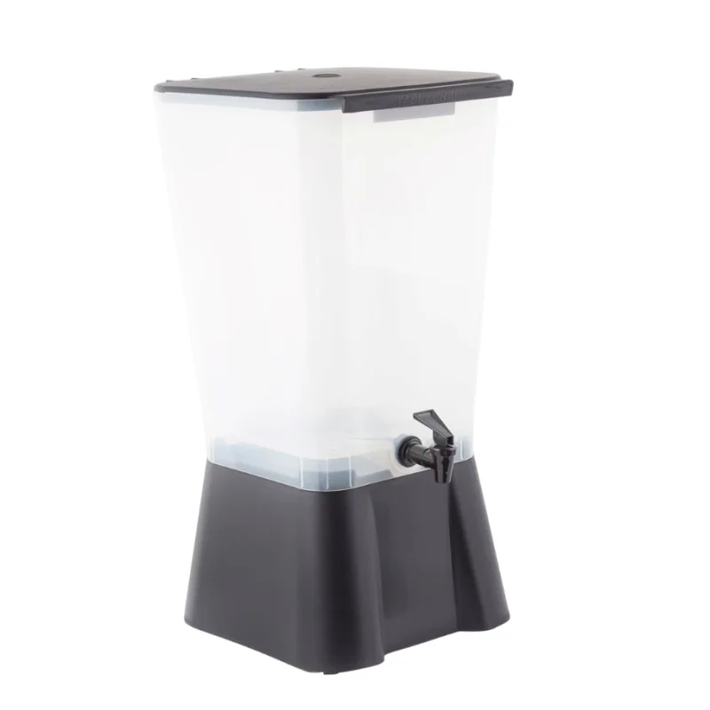 Tablecraft Standard Beverage Dispenser 5 Gallon Black 10.875"x11.5"x22" - (PPC) Includes Tomlinsoni faucet - NSF