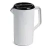 Tablecraft Pitcher 2.5 Qts Granite with Black Lid 7.75"x5.125"x9.375" - Polypropylene (PP)