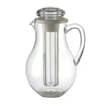 Tablecraft Pitcher 3 Qts 7.75"x6.875"x10.875" - Polycarbonate (PC) Includes Center Ice Core