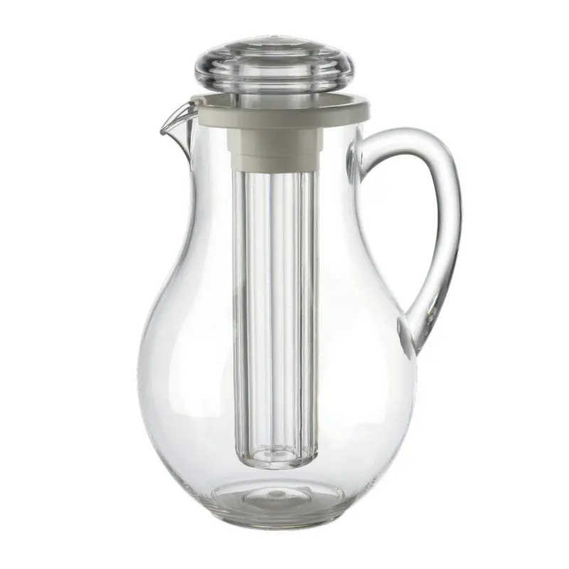 Tablecraft Pitcher 3 Qts 7.75"x6.875"x10.875" - Polycarbonate (PC) Includes Center Ice Core