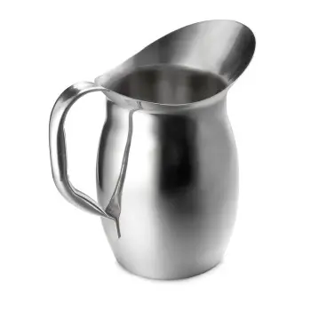 Tablecraft Bell Pitcher 3 Qts 6"x10"x9.125" - Stainless Steel (18/8)