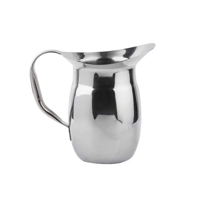 Tablecraft Bell Pitcher 2 Qts 9.25"x5"x8.25" - Stainless Steel (18/8)