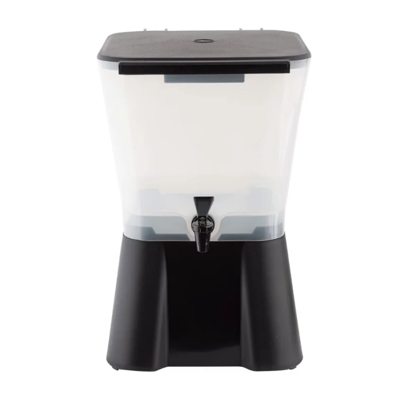 Tablecraft Beverage Dispenser 3 Gallon Black 10.875"x12.5"x16.75" - (PPC) Inc. Standard Tomlinsoni Faucet - Set of 2