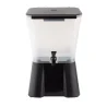 Tablecraft Beverage Dispenser 3 Gallon Black 10.875"x12.5"x16.75" - (PPC) Inc. Standard Tomlinsoni Faucet - Set of 2