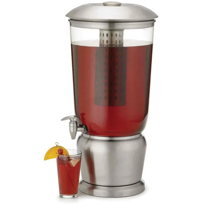 Tablecraft Upscale Beverage Dispenser 5 Gallon 12.25"x13.25"x24.5" - Stainless Steel (14-1)