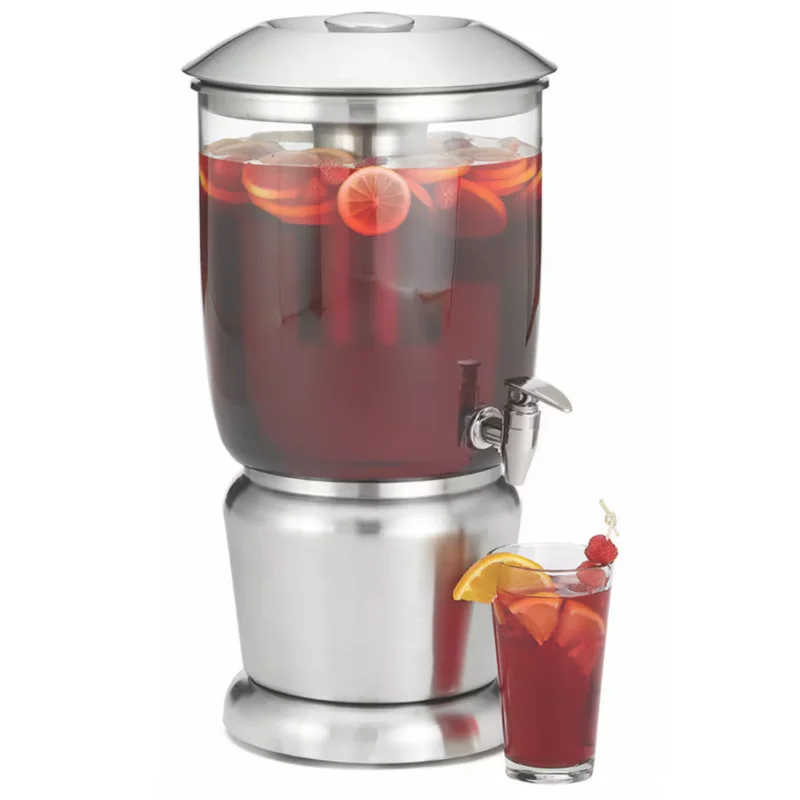 Tablecraft Upscale Beverage Dispenser 2.5 Gallon 10.75"x11.5"x19.5" - Stainless Steel (14-1)